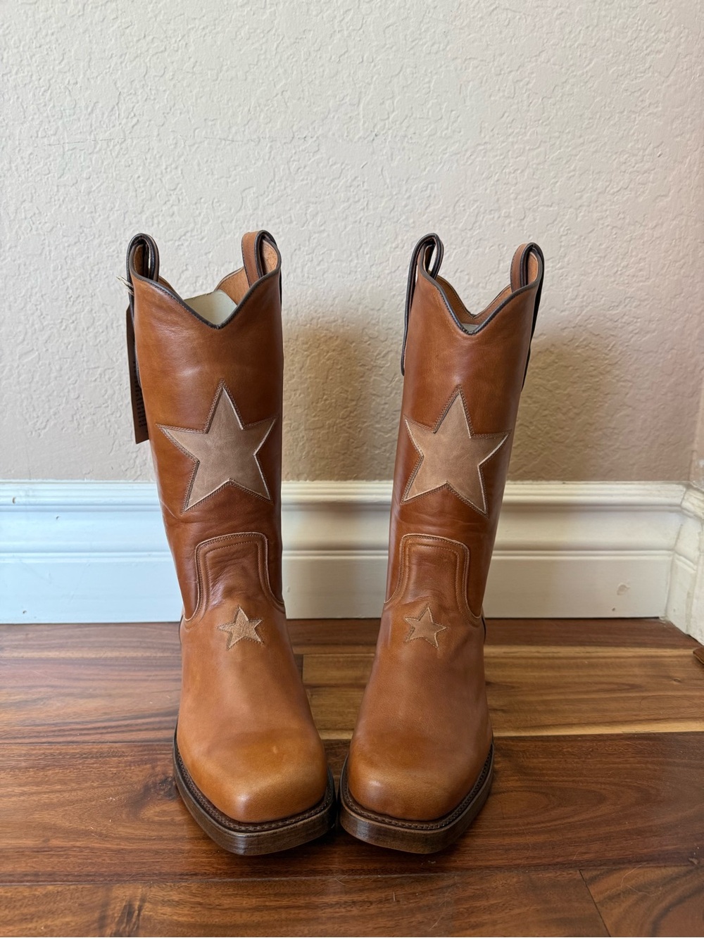 Sendra/Dandelie Cognac Brown Star Inlay Western Boots